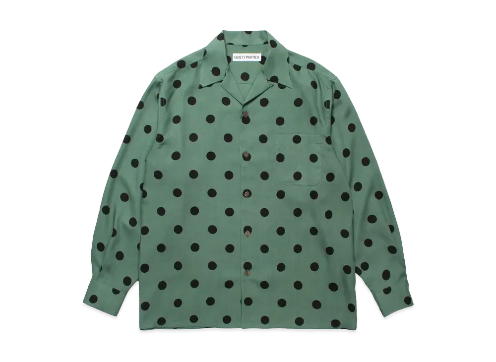 WACKO MARIA Dots Hawaiian Shirt "Green"