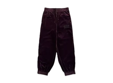 WACKO MARIA Velvet Track Pants "Burgundy"