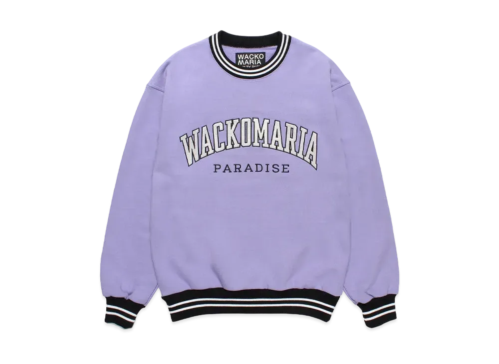 WACKO MARIA Heavy Weight Sweat Shirt "Purple"