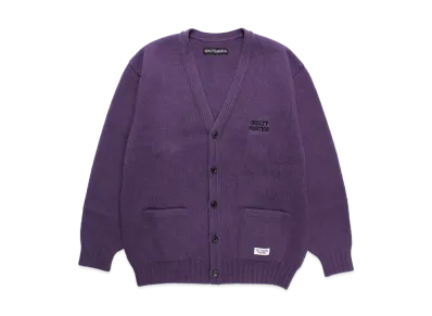 WACKO MARIA Classic Knit Cardigan "Purple"