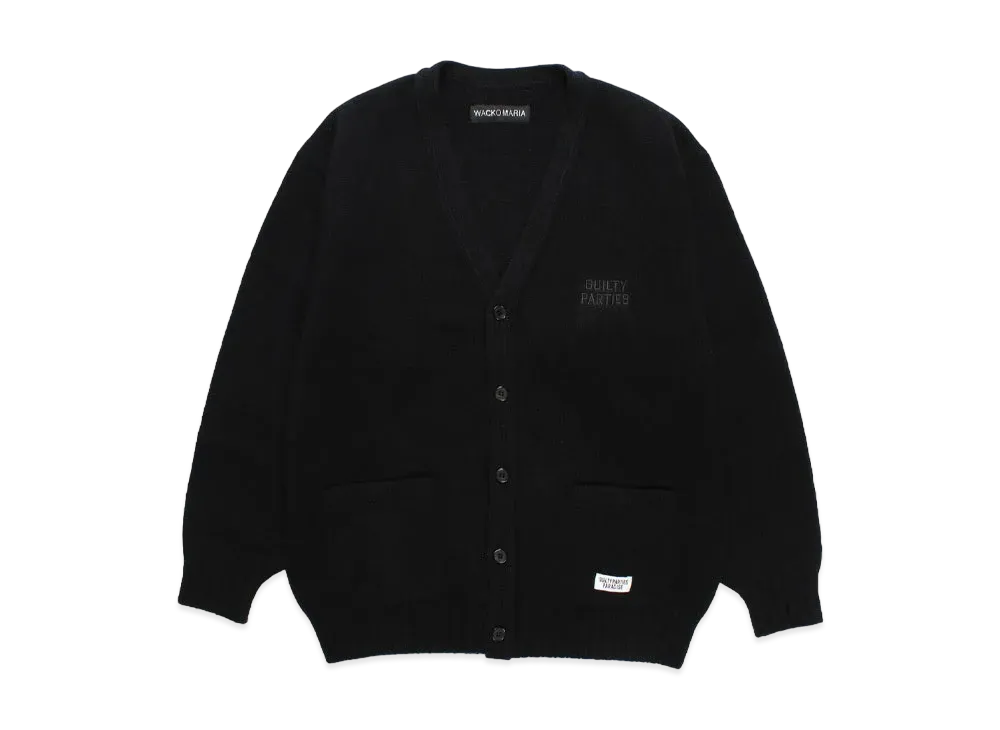 WACKO MARIA Classic Knit Cardigan "Black"