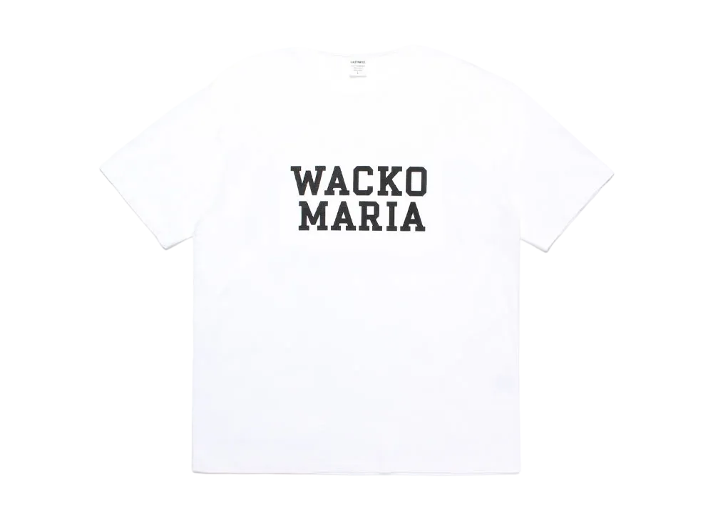 WACKO MARIA Washed Heavy Weight T-Shirt "White"