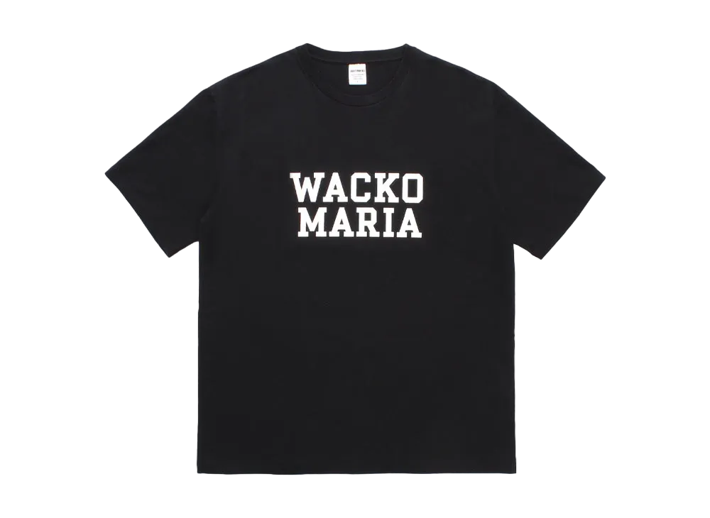 WACKO MARIA Washed Heavy Weight T-Shirt "Black"