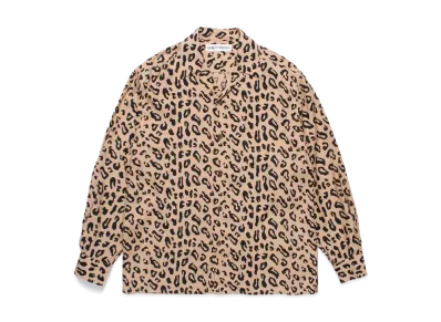 WACKO MARIA Leopard Hawaiian Shirt "Beige"