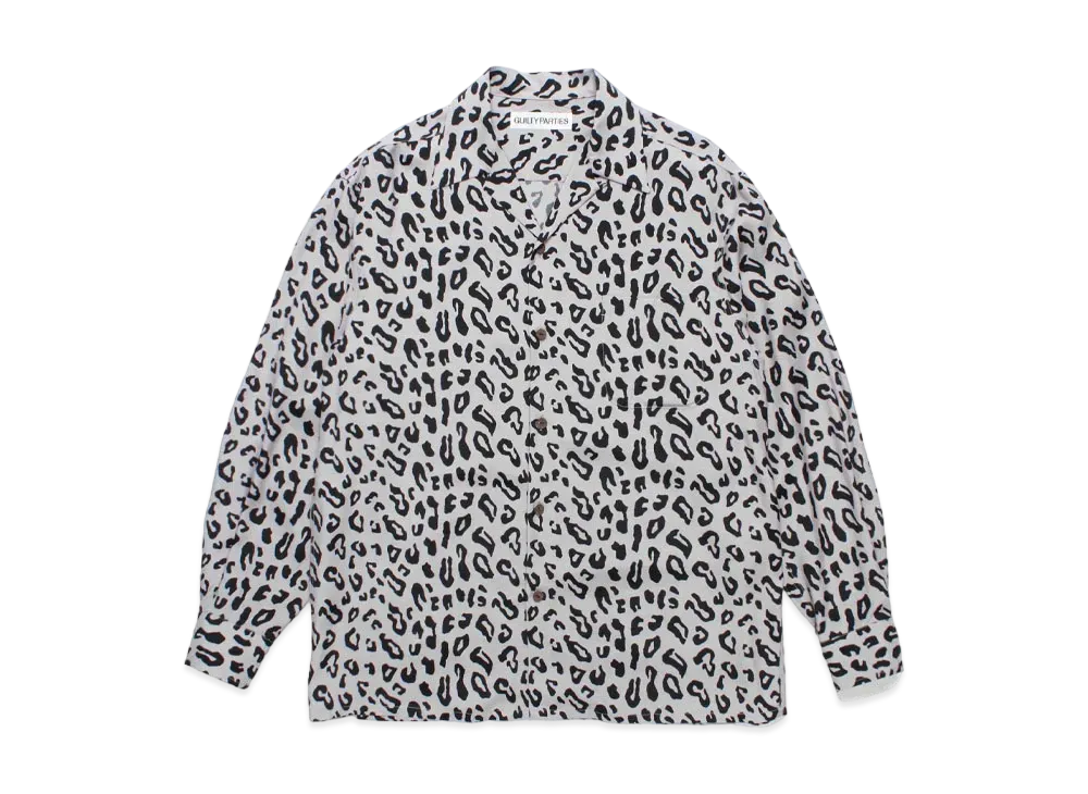 WACKO MARIA Leopard Hawaiian Shirt "Gray"