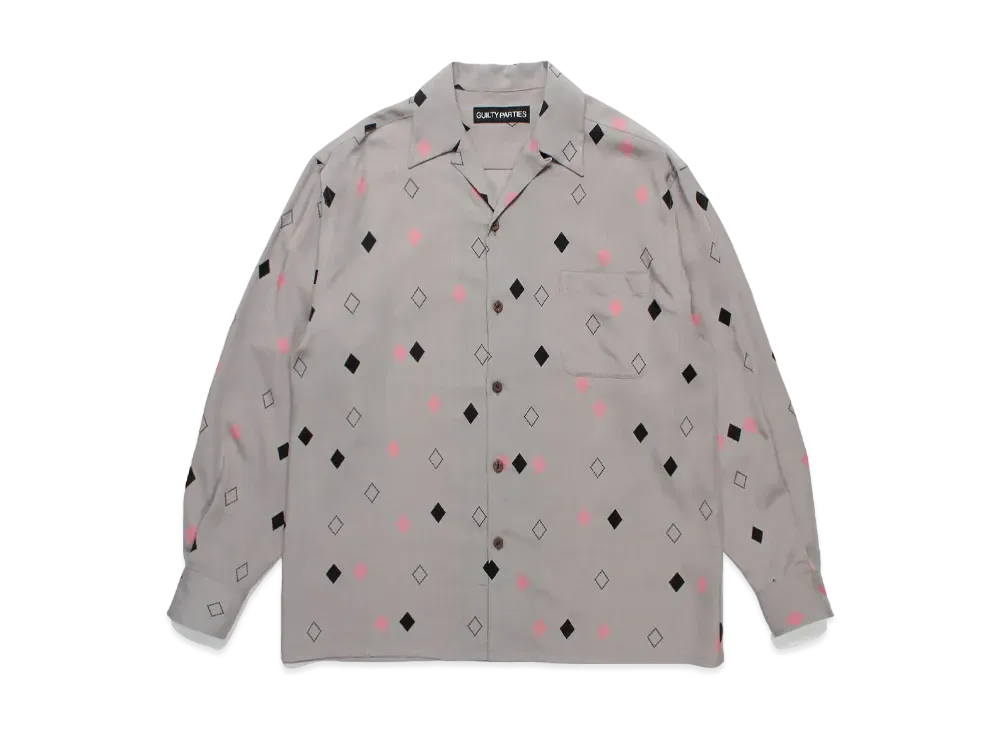 WACKO MARIA Diamond Hawaiian Shirt "Gray"