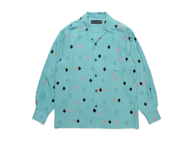 WACKO MARIA Diamond Hawaiian Shirt "Turquoise"