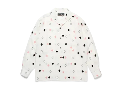 WACKO MARIA Diamond Hawaiian Shirt "White"
