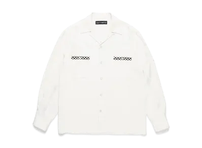 WACKO MARIA Switching 50's Open Collar Shirt "White"