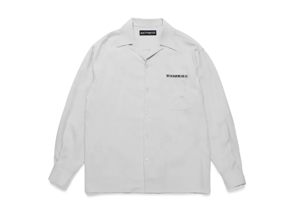 WACKO MARIA 50's Open Collar Shirt "Gray"