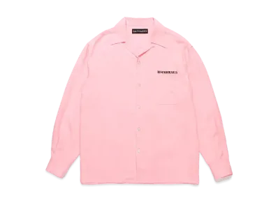 WACKO MARIA 50's Open Collar Shirt "Pink"