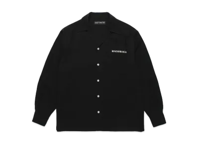 WACKO MARIA 50's Open Collar Shirt "Black"