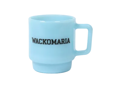 WACKO MARIA Milk Glass Mug "Blue"