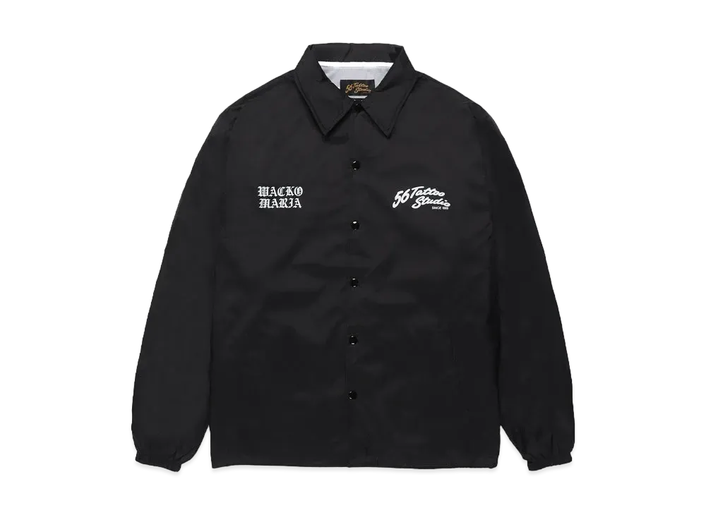 WACKO MARIA 56 Tattoo Studio / Coach Jacket "Black"