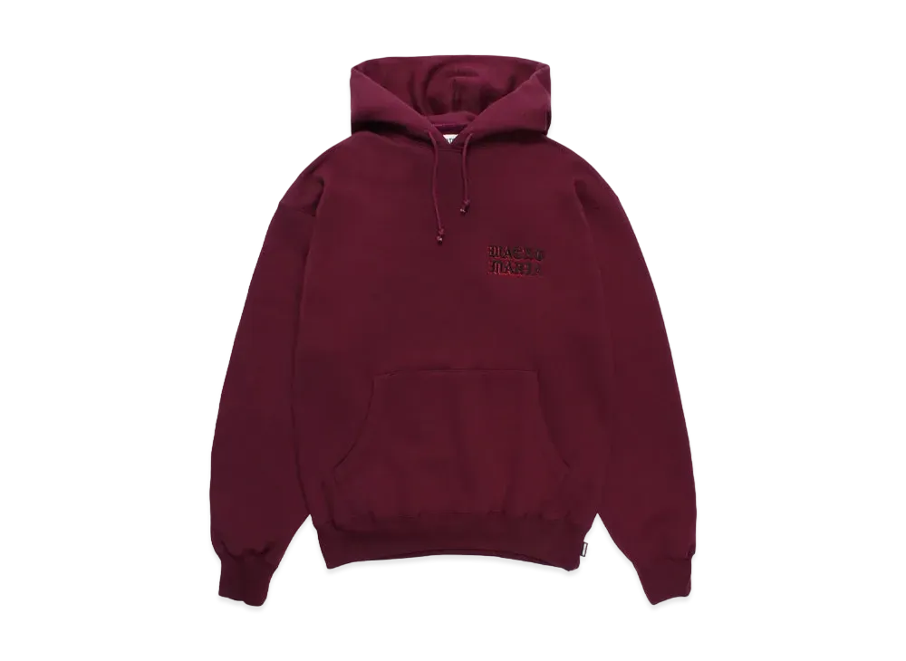 WACKO MARIA Middle Weight Hooded Sweat Shirt "Burgundy"