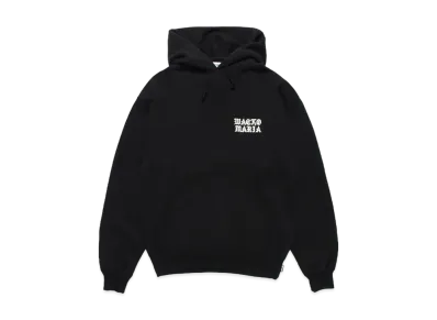 WACKO MARIA Middle Weight Hooded Sweat Shirt "Black"