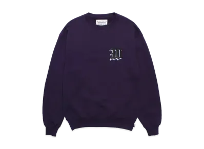 WACKO MARIA Middle Weight Sweat Shirt "Purple"