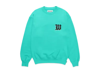 WACKO MARIA Middle Weight Sweat Shirt "Turquoise"