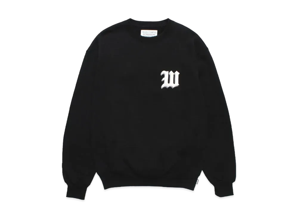 WACKO MARIA Middle Weight Sweat Shirt "Black"