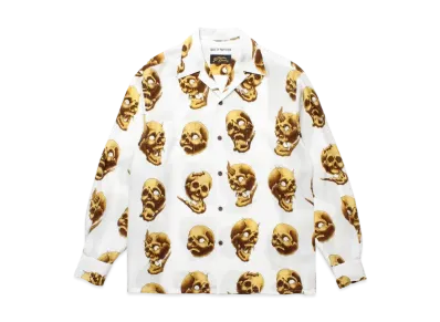 WACKO MARIA 56 Tattoo Studio / Hawaiian Shirt "White"