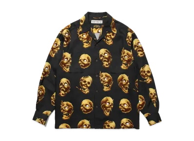 WACKO MARIA 56 Tattoo Studio / Hawaiian Shirt "Black"