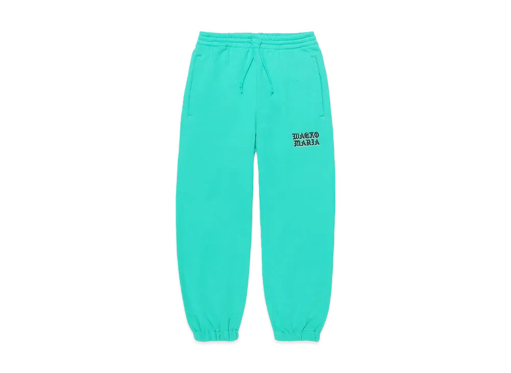 WACKO MARIA Middle Weight Sweat Pants "Turquoise"