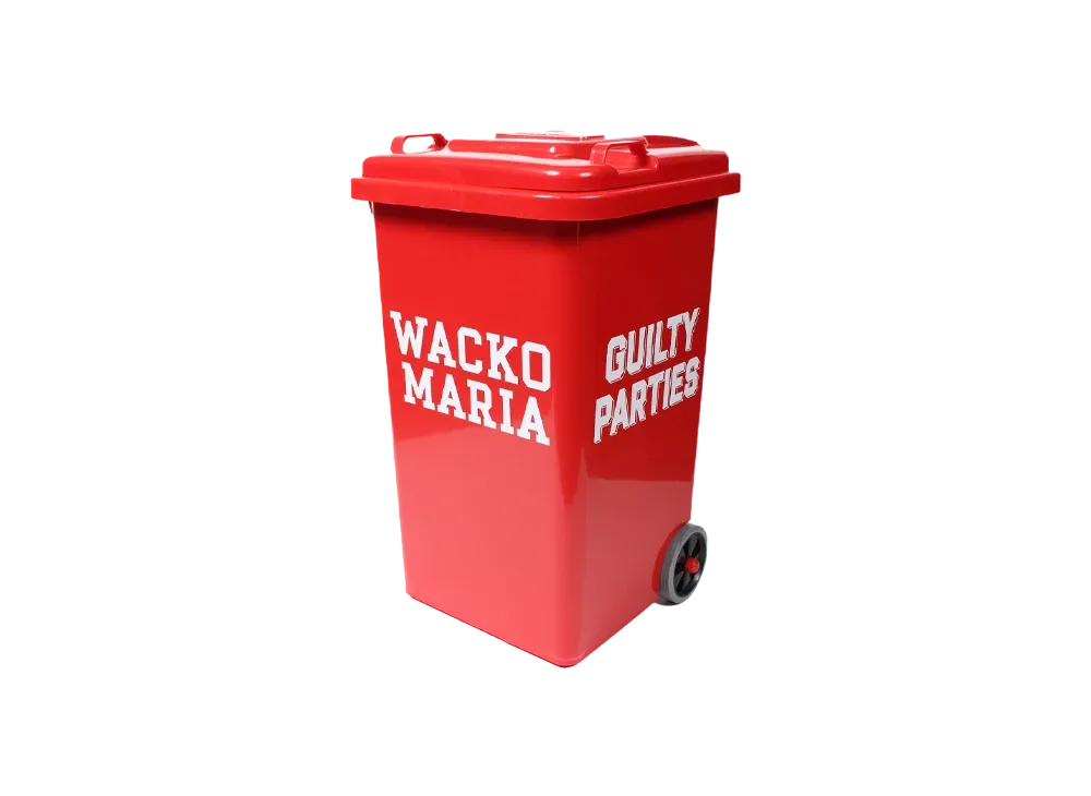 WACKO MARIA Trash Can (Large) "Red"