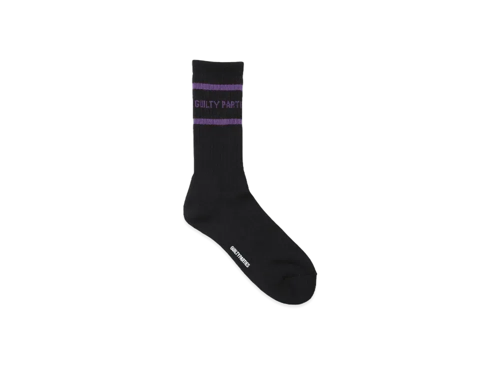 WACKO MARIA Logo Jacquard Socks "Purple"