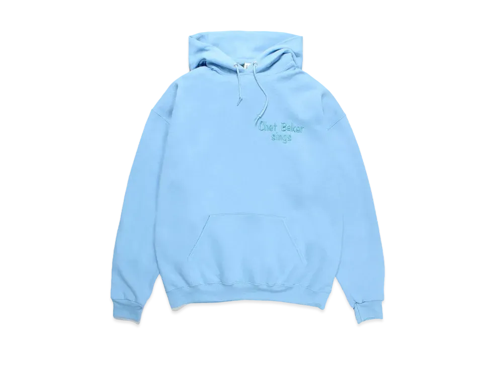 WACKO MARIA Chet Baker / Hooded Sweat Shirt "Blue"