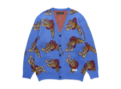 WACKO MARIA Tim Lehi / Jacquard Knit Cardigan "Blue"