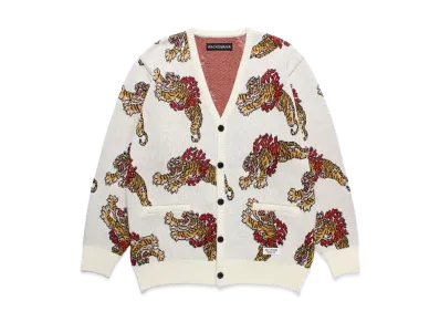 WACKO MARIA Tim Lehi / Jacquard Knit Cardigan "White"