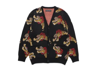 WACKO MARIA Tim Lehi / Jacquard Knit Cardigan "Black"