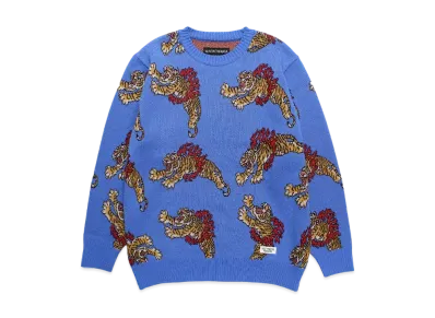 WACKO MARIA Tim Lehi / Jacquard Knit Sweater "Blue"