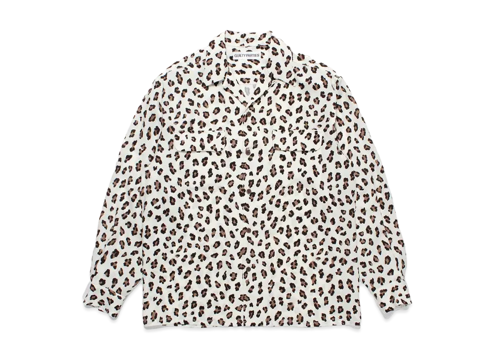 WACKO MARIA Leopard Hawaiian Shirt "White"