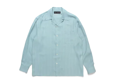 WACKO MARIA Striped Open Collar Shirt "Mint"