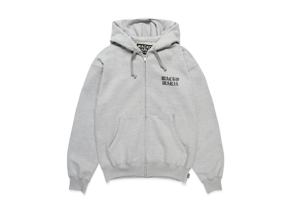 WACKO MARIA Heavy Weight Zip Hooded Sweat Shirt "Gray"