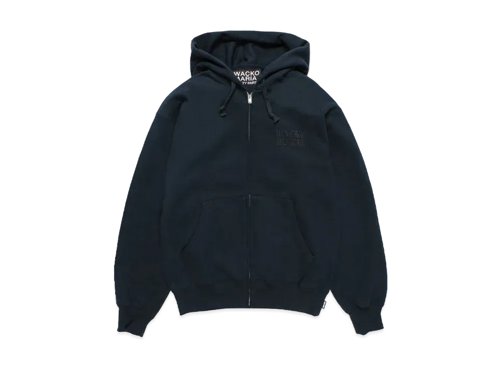 WACKO MARIA Heavy Weight Zip Hooded Sweat Shirt "Navy"