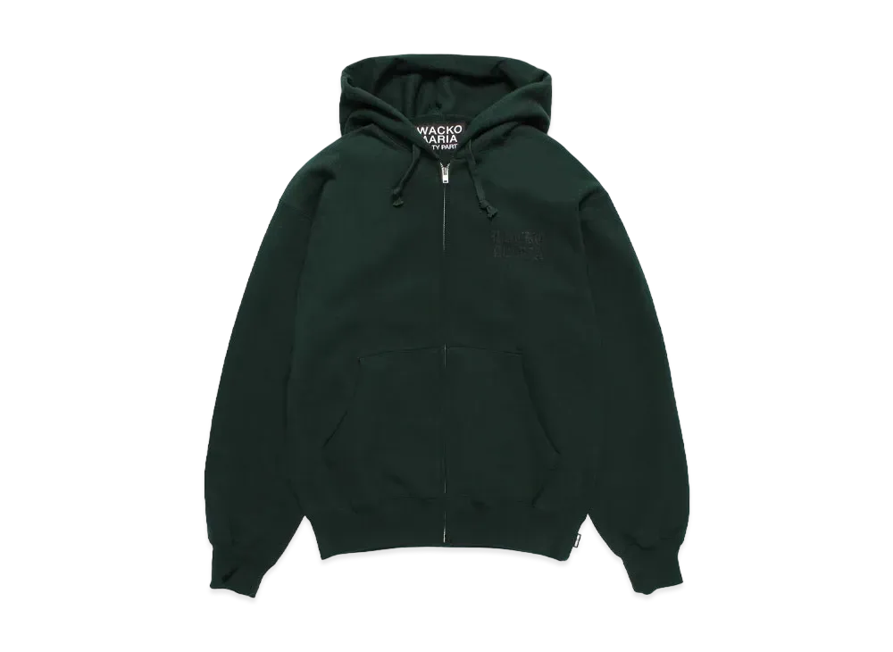WACKO MARIA Heavy Weight Zip Hooded Sweat Shirt "Green"