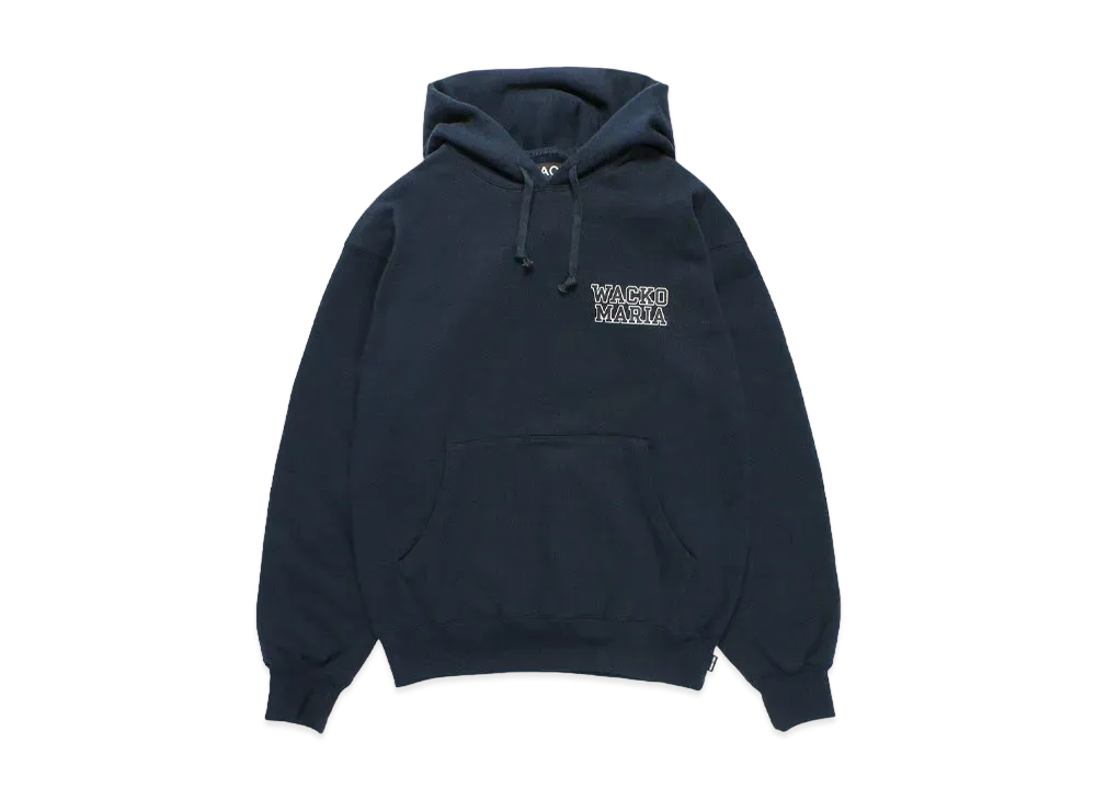 WACKO MARIA Heavy Weight Hooded Sweat Shirt "Navy"