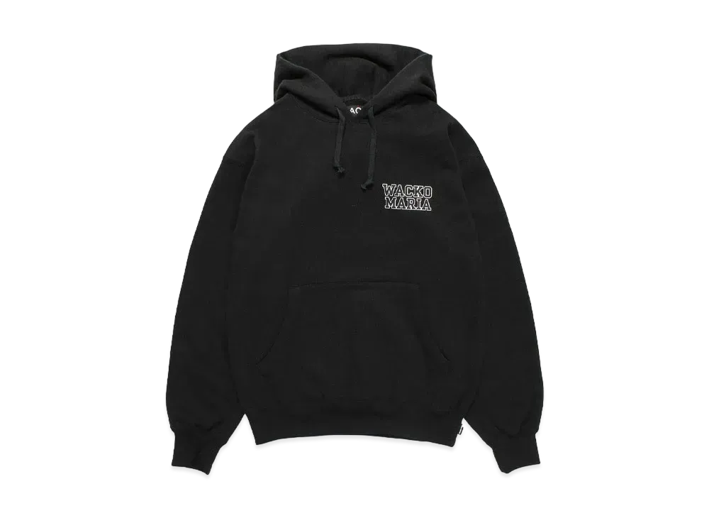 WACKO MARIA Heavy Weight Hooded Sweat Shirt "Black"