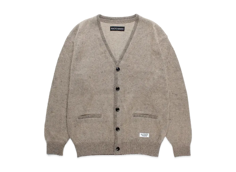 WACKO MARIA Mohair Knit Cardigan "Beige"