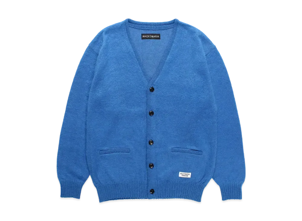 WACKO MARIA Mohair Knit Cardigan "Blue"