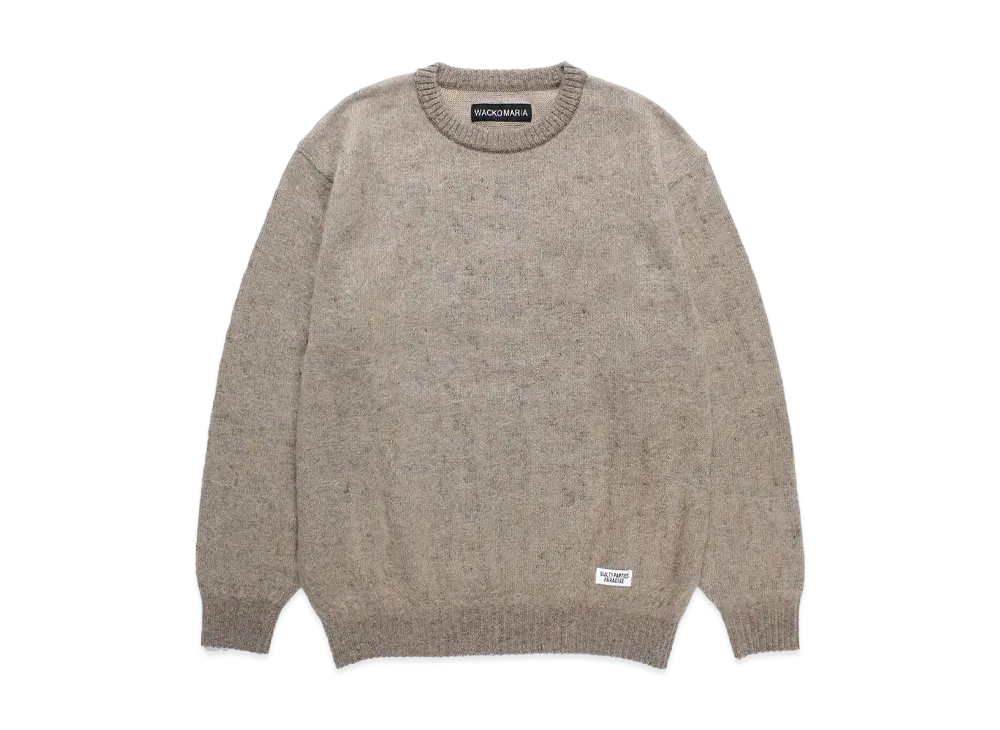 WACKO MARIA Mohair Knit Sweater "Beige"
