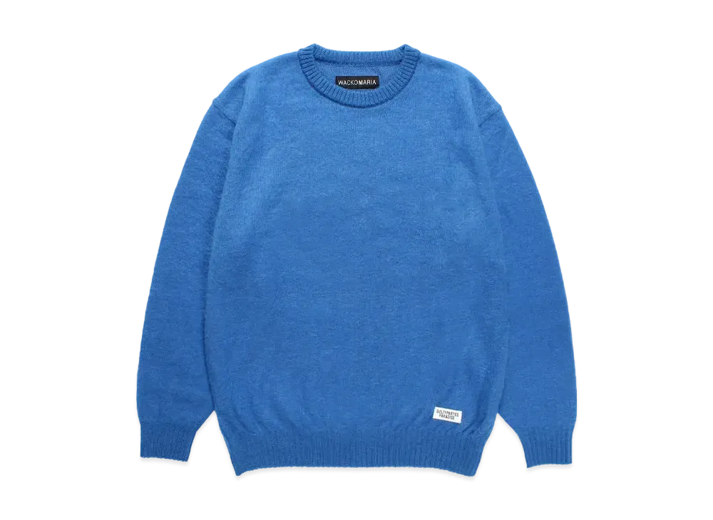 WACKO MARIA Mohair Knit Sweater "Blue"