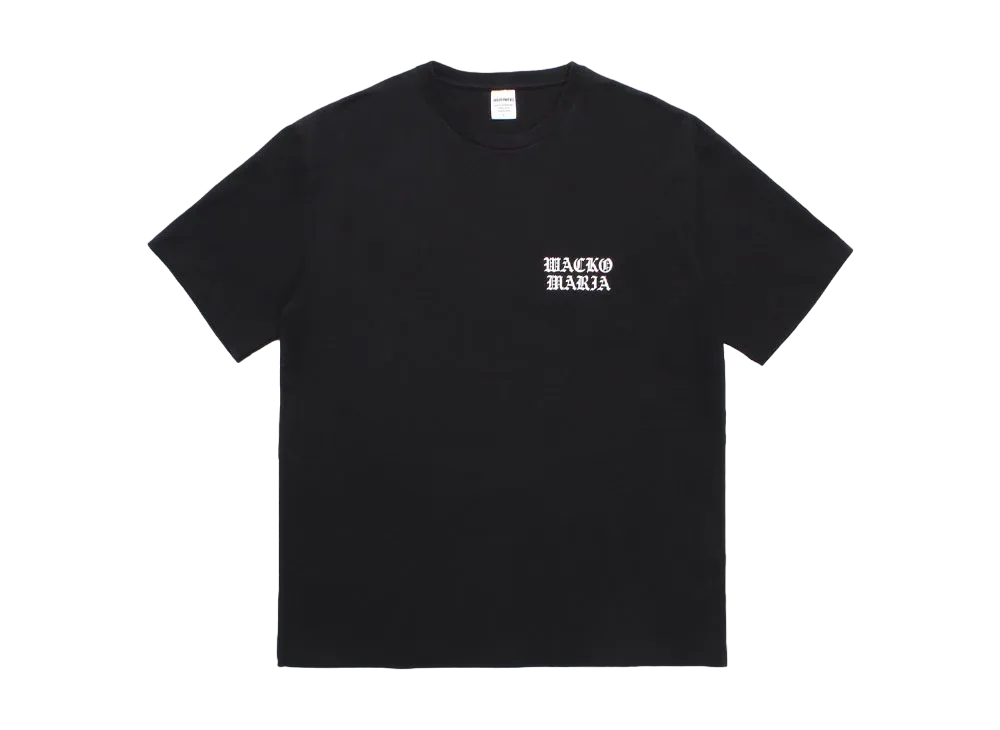 WACKO MARIA Washed Heavy Weight T-Shirt "Black"