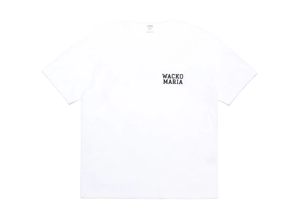 WACKO MARIA Washed Heavy Weight T-Shirt "White"