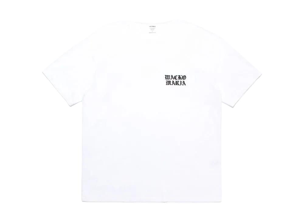 WACKO MARIA Washed Heavy Weight T-Shirt "White"