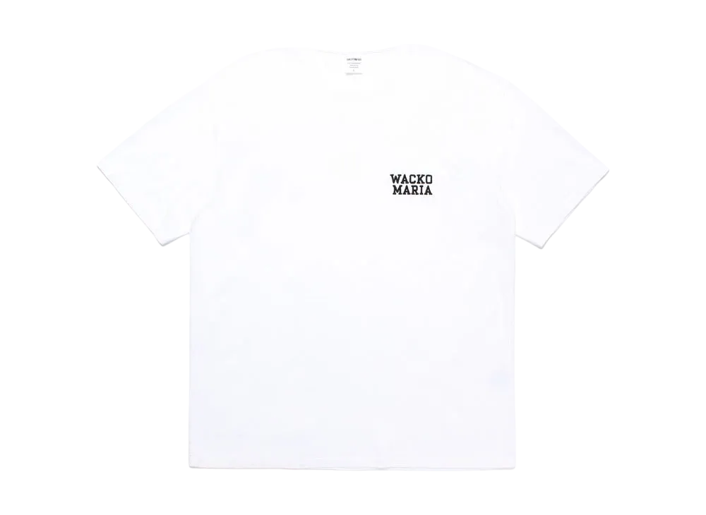 WACKO MARIA Washed Heavy Weight T-Shirt "White"