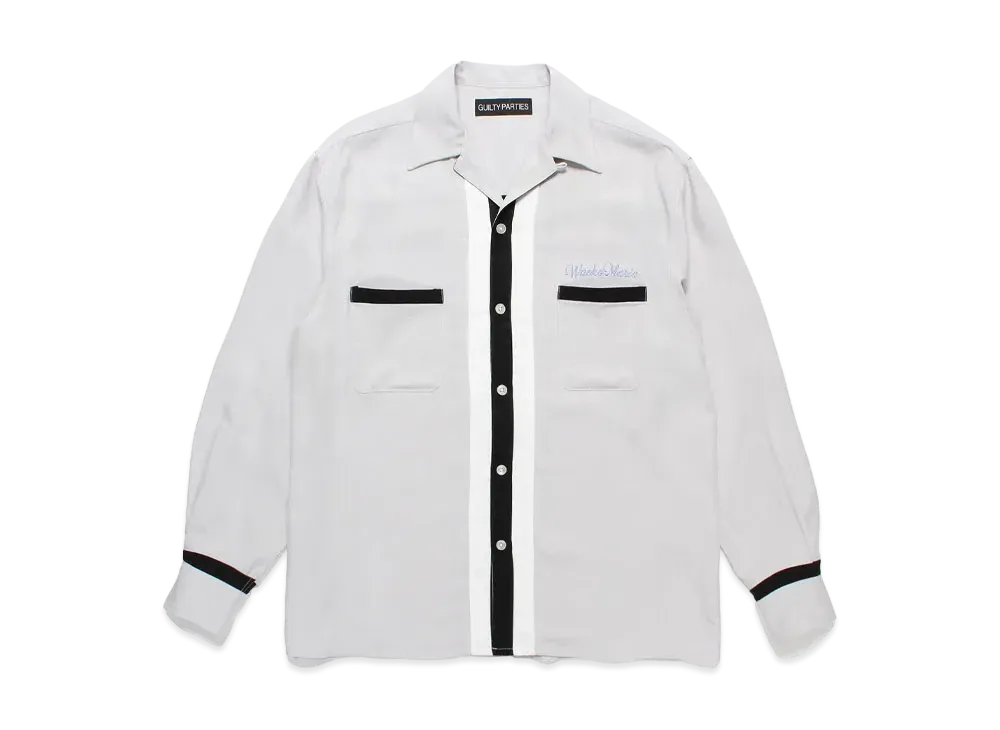 WACKO MARIA Switching 50's Open Collar Shirt "Gray"