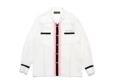 WACKO MARIA Switching 50's Open Collar Shirt "White"